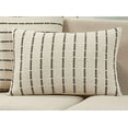 thumbnail image 2 of Fennco Styles Corded Design 24” x 16” Natural Cotton Decorative Pillow, Premium Quality, 2 of 6