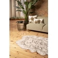 thumbnail image 4 of HomeRoots 476608 4 x 6 ft. Ombre Faux Fur Washable Non Skid Novelty Area Rug Tan, 4 of 5