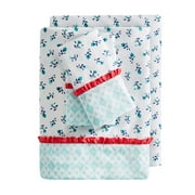The Pioneer Woman 4-Piece 300 Thread Count Multi-color Printed Cotton Bed Sheet Set, Queen