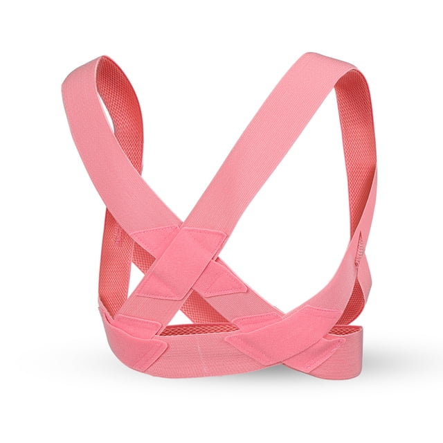 Cinturón corrector de joroba invisible ODAG para soporte de espalda, ajustable y cómodo, corrector de postura de alta elasticidad rosa