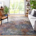 thumbnail image 2 of SAFAVIEH Aria Darrell Geometric Area Rug, Blue/Ivory, 9' x 12', 2 of 9