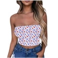 thumbnail image 1 of Tube Top for Women, Sleeveless Strapless Solid Color Polyester Top with Elastic Band, Regular Length, Purple L, 1 of 5