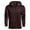 Rich Mahogany, variant on VORTEX Adult Male Frontier Limits 1/4 Zip Hoodie, Color: Gray Heather, Size: S