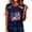 Dark Blue&01-D0625, variant on Women Jersey Shirt 2026 USA Flag Print Patriotic Shirts for Women Funny Red White and Blue Sports Short Sleeve 4th of July Shirts for Women Red XXXL