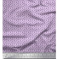 thumbnail image 1 of Soimoi Purple Poly Georgette Fabric Dogs & Paw Dog Print Sewing Fabric Yard 42 Inch Wide, 1 of 3