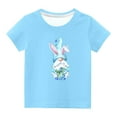 thumbnail image 2 of TIMIFIS T-Shirts Graphiques Garçons Filles T-Shirts de Pâques Unisexes Enfants Col Rond Manches Courtes T-Shirts Enfants Mignons Gnomes Œufs Imprimé T-Shirt, 11 Ans, 2 of 4