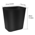 thumbnail image 2 of Bote de basura Feiupe de 13,6 litros para cocina, oficina, baño, negro, paquete de 2, 2 of 6