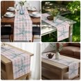 thumbnail image 4 of Table Runners 90 Inches Long Dress Scarves, Teal Starfish Coastal Farmhouse Coffee/Dining/Kitchen Table Decor Table Runner for Living Room, Grey Buffalo Plaid Summer Beach 13x90 Inch, 4 of 4