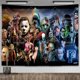 thumbnail image 1 of Tapiz Mural de Halloween, decoración de pared, película de terror, póster de Pennywise, manta de habitación, accesorios de decoración del hogar estéticos, 1 of 4