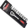 thumbnail image 3 of EPAuto 1/4-Inch Drive Socket Set with 72 Tooth Reversible, 12 Pieces, 3 of 6
