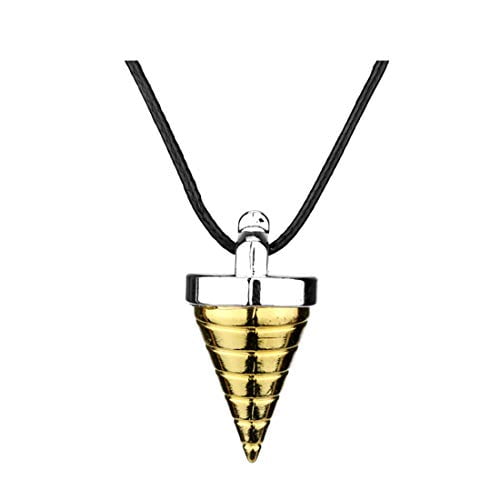 OfficialOtaku Tengen Toppa Gurren Lagann Core Drill Pendant Necklace - Metal (0.6oz) Gold