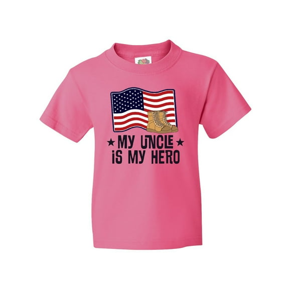 Inktastic My Uncle is My Hero Military Nephew Youth T-Shirt