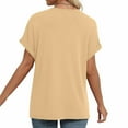 thumbnail image 7 of Womens Summer Tops Spring Short Sleeve Shirts, ZHUGeLI Womens Fashion Short Sleeve Out Blouse Funny V-Neck T-Shirt, 7 of 7