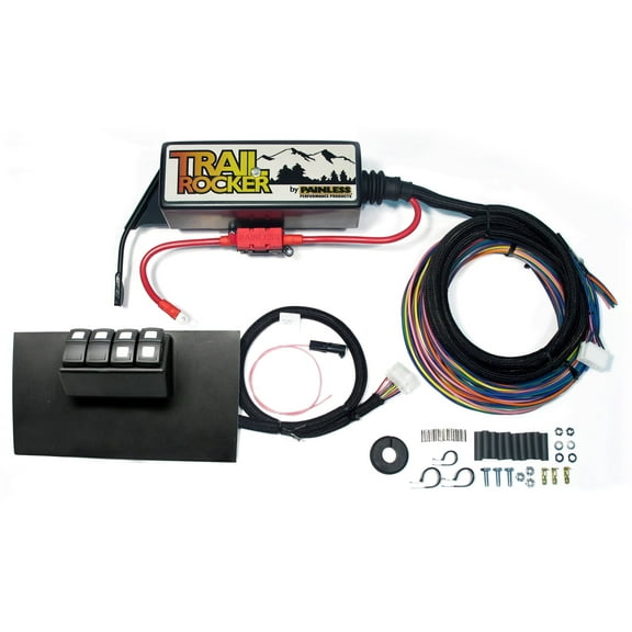 Painless Performance 57002 PAN57002 TRAIL ROCKER SYSTEM JEEP WRANGLER JK 2007-10 (AUTO ONLY) BLACK DASH PANEL