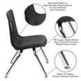 thumbnail image 5 of Flash Furniture Emmy Mobile 47.5" Circle Wave Flexible Laminate Activity Table Set with 12" Student Stack Chairs, Grey/Black, 5 of 12