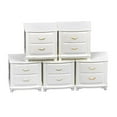 thumbnail image 1 of kusrkot 5Pcs Dolls House Miniatures Handmade Bed Table Nightstand Cupboard with Drawers,, 1 of 6
