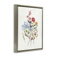 thumbnail image 4 of Stupell Industries Mixed Wildflower Buds Plants & Flowers Painting Brown Floater Framed Canvas Art Print Wall Art, 17 x 21, 4 of 10