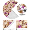 thumbnail image 2 of FMSHPON Art Flower Xmas Christmas Tree Skirt Stand Mat for Holiday Party Decoration Indoor Outdoor 36 inches, 2 of 6