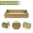 thumbnail image 3 of LuxenHome Wood 3.8ft x 2ft Raised Garden Bed, 3 of 9