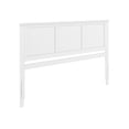 thumbnail image 2 of Madison King Solid Wood Panel Headboard in White, 2 of 8