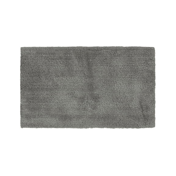 Better Trends Bath Room Rugs Tufted 100% Polyester 21" x 34" Bath Rug, Water Absorbent Non-Slip Bath Mat Machine Washable Micro Plush Collection - Gray