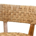 thumbnail image 5 of bali & pari Sabit Bohemian Seagrass and Mahogany Wood Counter Stool, 5 of 10