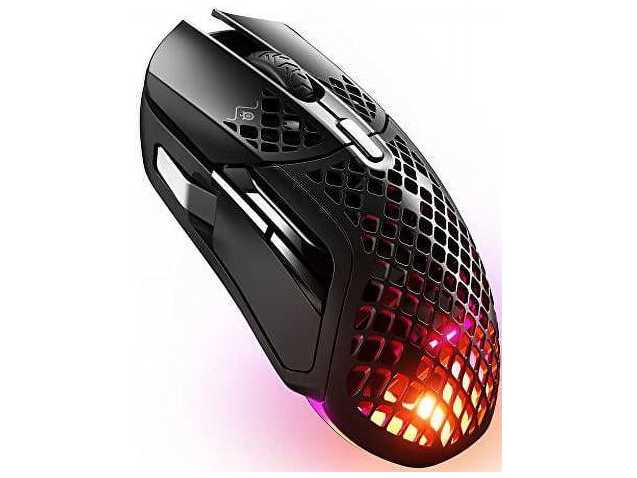 SteelSeries Aerox 5 Wireless - Lightweight Wireless Gaming Mouse - 18000 CPI -- TrueMove Air Optical Sensor - Ultra-lightweight Water Resistant Design – 180+ Hour Battery Life