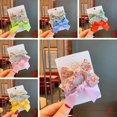 thumbnail image 6 of Fresh Floral Bow Hair Clip Duckbill Clip Cute Bangs Clip Hair Accessories Topwoner 2Pcs, 6 of 13