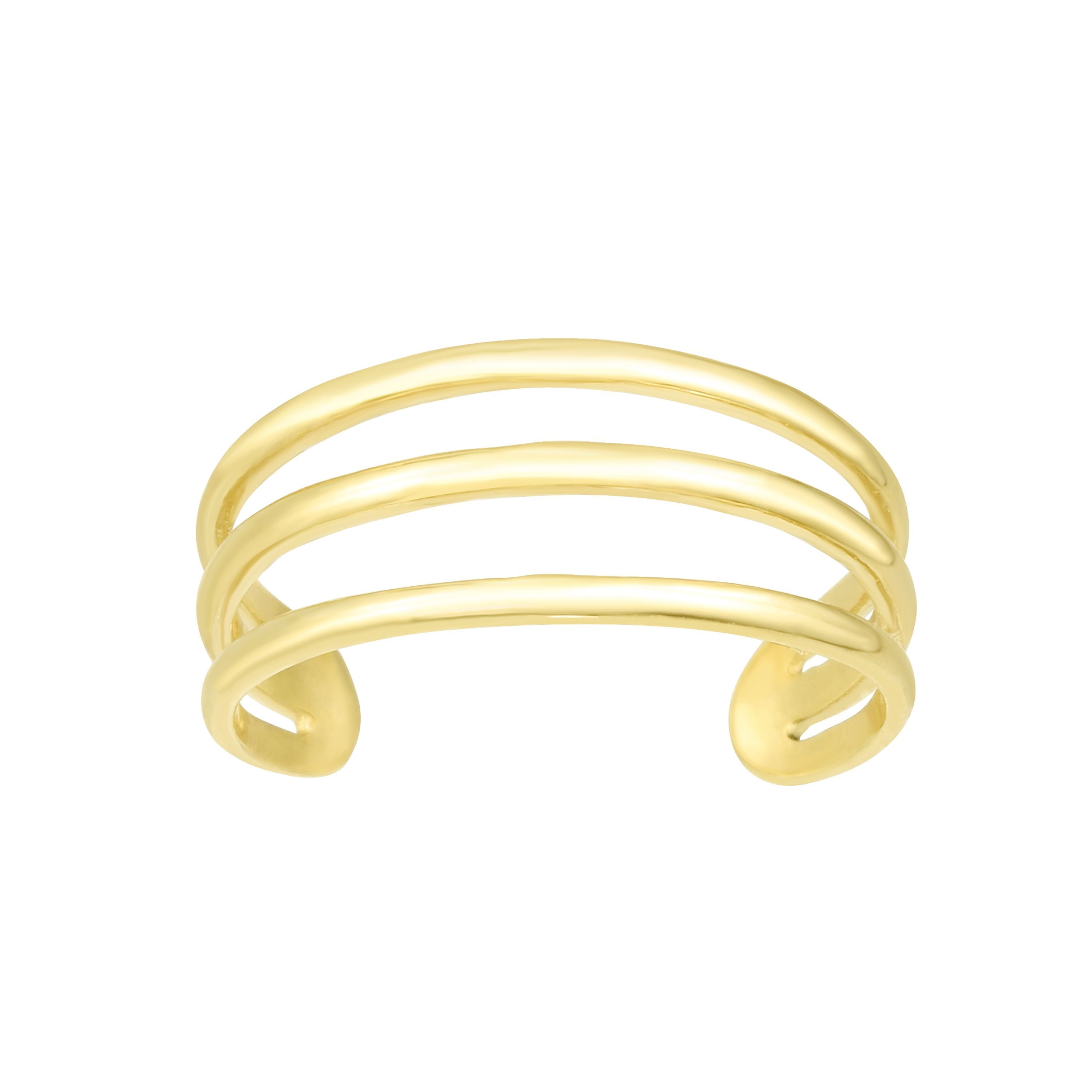 adjustable toe rings gold