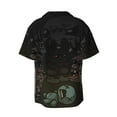 thumbnail image 6 of Lsque The Binding of Isaac print Men's Cuban Collar Short Sleeve Shirt Summer Beachwear Casual Button Down Fashionable Vacation Leisure Shirt-3X-Large, 6 of 7