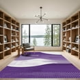 thumbnail image 2 of ODIKA 8'x10' Machine Washable Non-Slip Area Rug, Abstract Purple High Traffic Rug, Purple, 1096132, 2 of 7