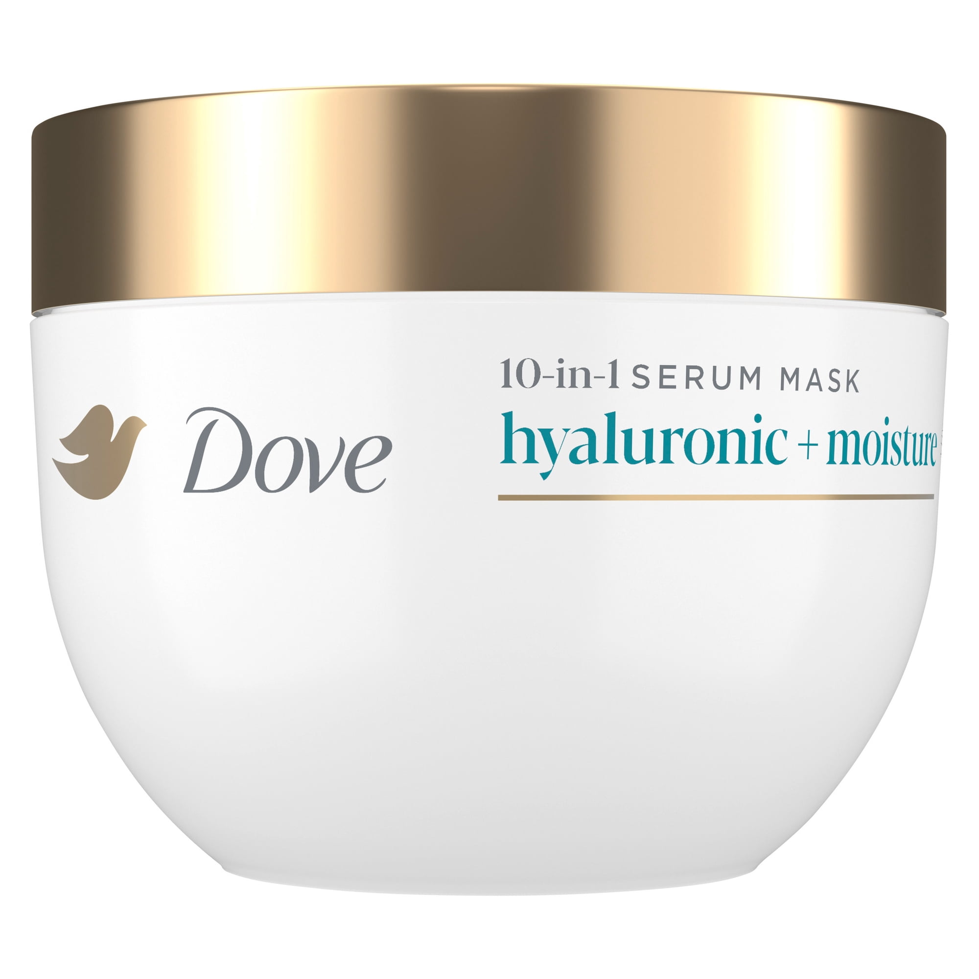 Dove 10-in-1 Hydrating Hair Mask Hyaluronic Moisture with Hyaluronic Serum, 9.2 oz Jar