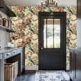 thumbnail image 3 of Chinoiserie Peel and Stick Wallpaper Chinoiserie Cherry Blossom Wall Art Vibrant Birds Wall Paper 17.7in x 9.8ft Self Adhesive Removable Renter Friendly Wallpaper for Bedroom Cabinets, 3 of 8