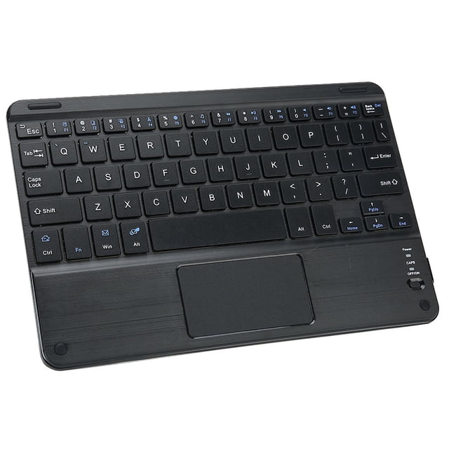 Teclado, Teclado Ultra Delgado Duradero, Ahorro de Energía Negro Con panel Táctil para / iOS / en Casa