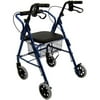 Karman Healthcare R-4100-BL 4 wheel Rollator-Blue
