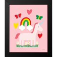 thumbnail image 2 of Kelle, Ann 12x14 Black Modern Framed Museum Art Print Titled - Unicorn Fun I, 2 of 5