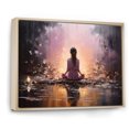 thumbnail image 2 of Designart "Yoga Meditation With A Pink Theme I" Yoga Floater Framed Canvas Prints, 2 of 5