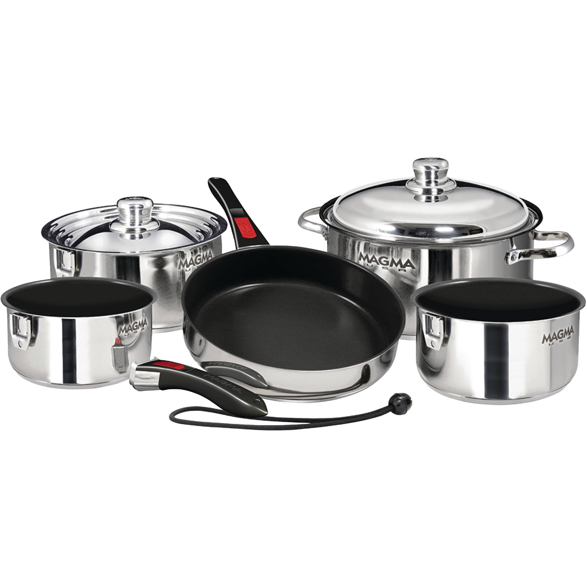 Magma Ceramica NonStick 10 Piece "Nesting" Cookware Set