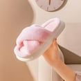 thumbnail image 4 of Womens Slippers Fluffy Slippers Ultra Soft Open Toe Fuzzy House Slippers Plush Fur Slippers Memory Foam Slippers for Womens Thick Sole, 4 of 6