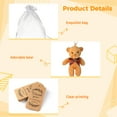 thumbnail image 2 of 20PCS Mini Bear Stuffed Plush Bear, Mini Teddy Bear Bulk with Thank You Tag Organza Packing Bag, for Guest Baby Shower Souvenirs Birthday Party(4 Colors), 2 of 6