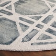 thumbnail image 3 of Safavieh Dip Dye Kuzman Geometric Wool Area Rug, Ivory/Gray, 7' x 7' Round, 3 of 7