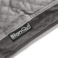 Blanquil Quilted Weighted Small Square Blanket, Gray, 15 lbs