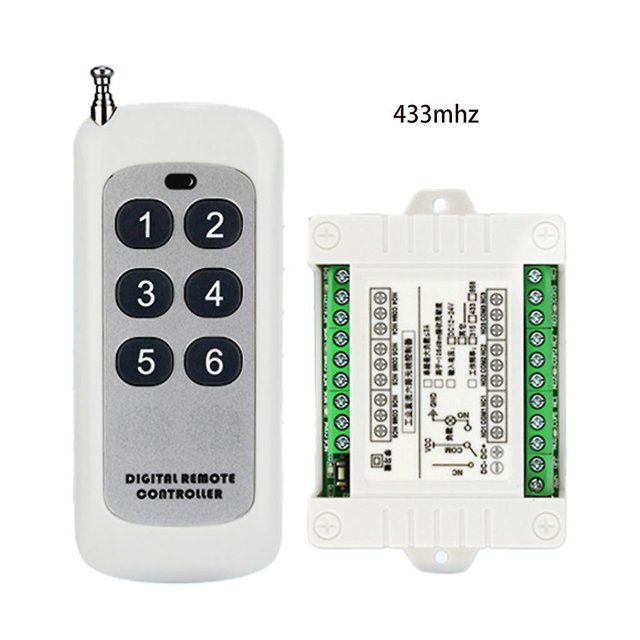 Pink Interruptor de control remoto inalámbrico, receptor + transmisor 315/433 mhz
