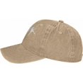 thumbnail image 3 of Player Evolution Guitar Hat Distressed Cotton Washed Baseball Cap Black Cowboy Denim Hats Unisex Adjustable, 3 of 6