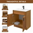 thumbnail image 4 of Sink Base Bathroom Vanity Ready-to-Assemble Bathroom Cabinet 30" Width Vanity Base in Maple Shaker, 4 of 9