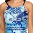 thumbnail image 5 of Women's Floral Tankini Swimsuit Top with Shorts Tow-Piece Set Bathing Suit Beachwear, 5 of 6