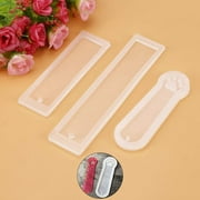 AUNMAS 3Pcs Clear Rectangle Cat Claw Silicone Mould Epoxy Resin Jewelry Bookmark Mold