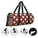 thumbnail image 3 of Balery Maroon And White Polka Dot Bolsa de Gimnasio para Mujeres y Hombres, Bolsa de Viaje Impermeable, Bolsa de Fin de Semana con Compartimento para Zapatos y Bolsillo Húmedo, 3 of 6