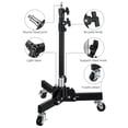 thumbnail image 3 of Tripods,With Wheel Universal 1/4in 3/8in Video Stand Load With Video Stand Universal 1/4in 3/8in Video Led Adjustable 3/8 Camera With 14in 38in Video Universal 14in 38in Eryue Camera With Led, 3 of 6