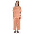 thumbnail image 1 of Inkmeso Ensemble de Pyjama à Manches Courtes pour Femmes, T-Shirt Henley et Ensemble de Vêtements de Nuit, 1 of 7